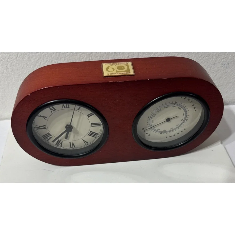 Drug Rep Pharmaceutical Promo PREMARIN Weather Station 60 Year Clock Barometer